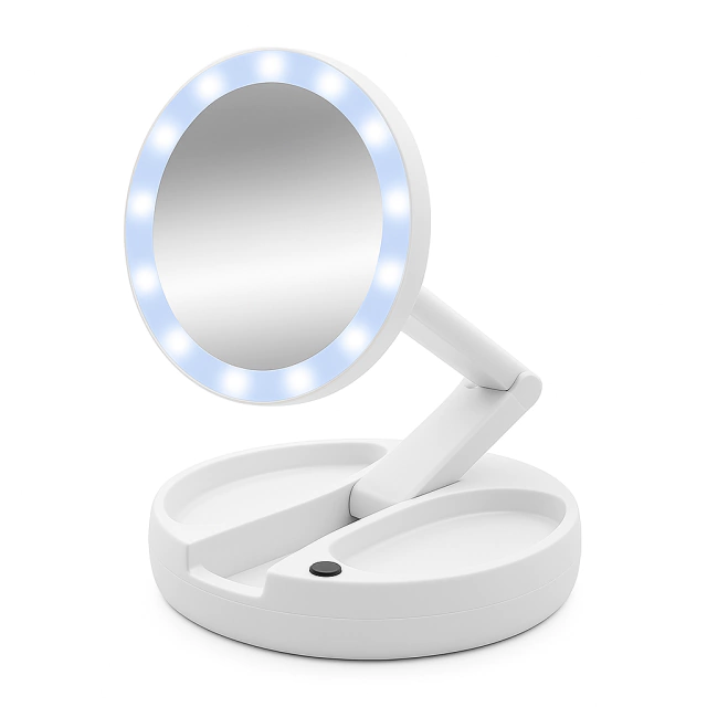 ESPEJO PORTATIL CON LUZ LED